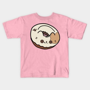 cute kawaii Cat donut Kids T-Shirt